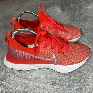 Nike Women's 8.5 React Infinity Run Flyknit Red Shoes